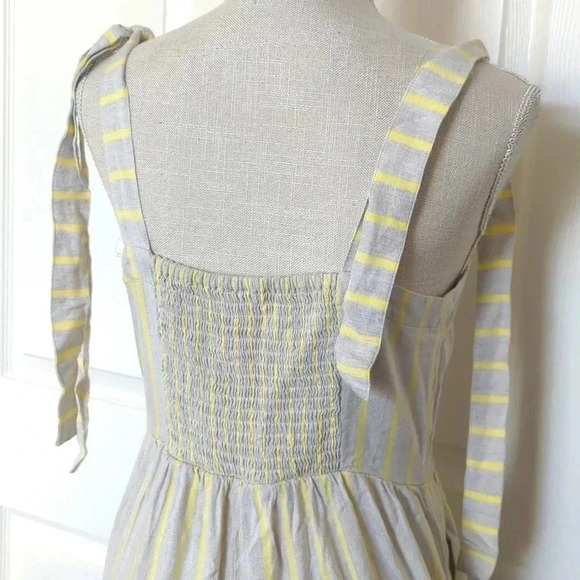 Ann Taylor Loft Yellow Stripe Pant Jumpsuit - Picture 6 of 8